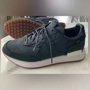 Sz 6.5 PUMA Trainers Future Rider Prm Ebony-PUMA White Grey 380640-01 Unisex